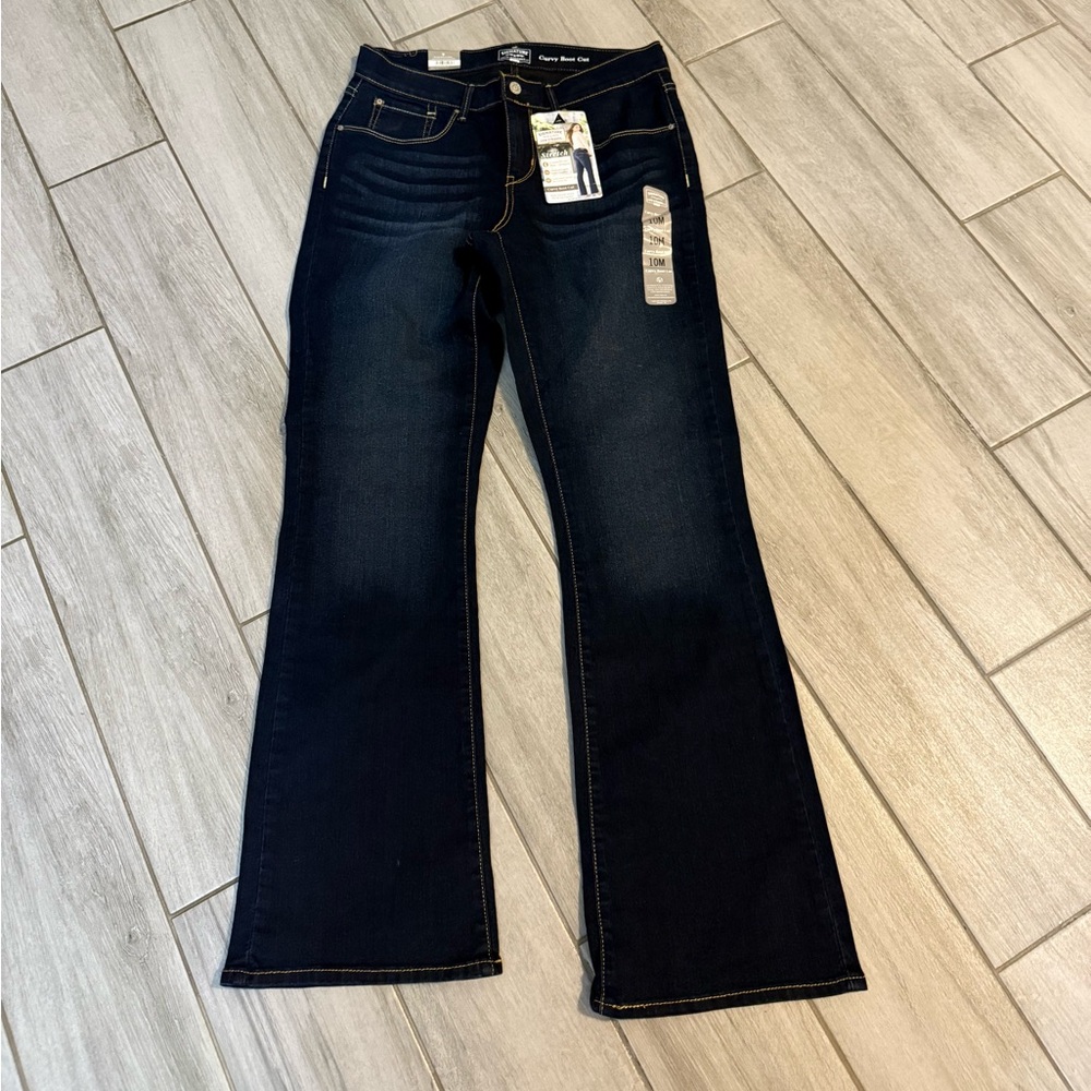 Signature by Levi Strauss Dark Indigo Flare Jeans